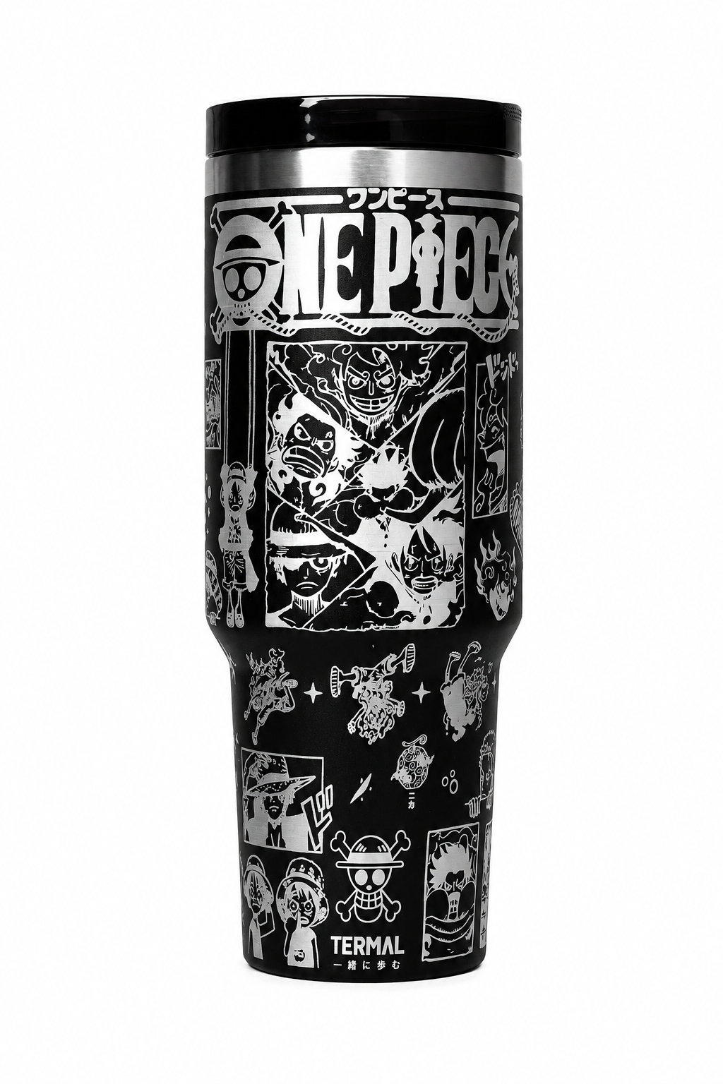 One Piece Luffy Termal Negro (1200ml)