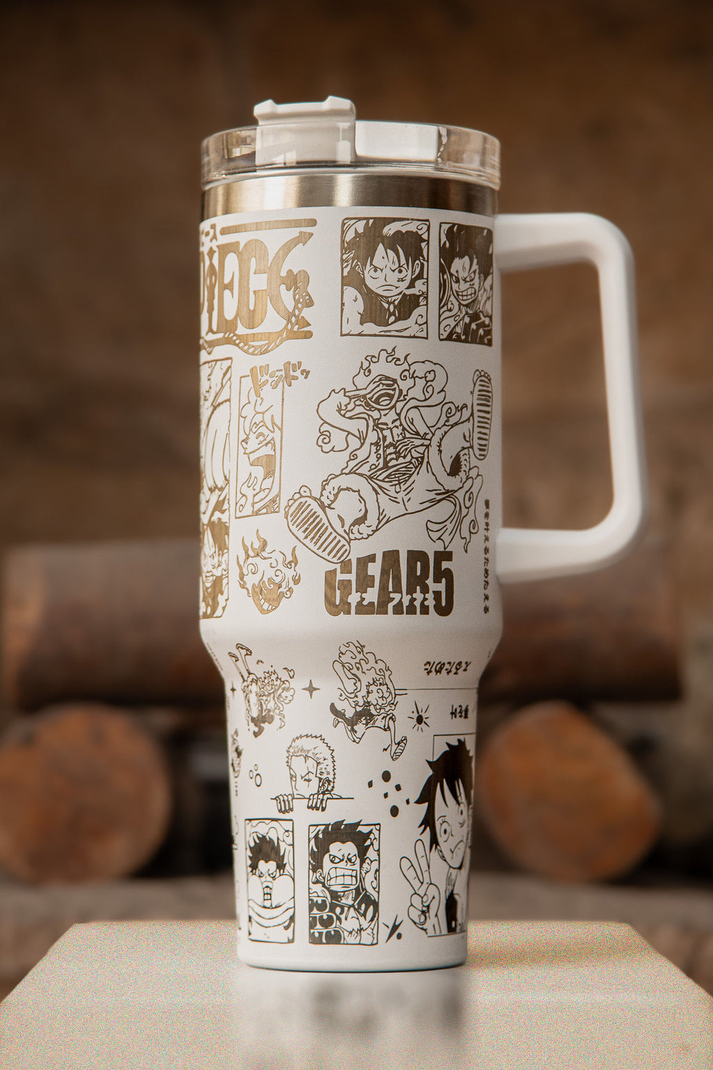 One Piece Luffy Termal Blanco (1200ml)