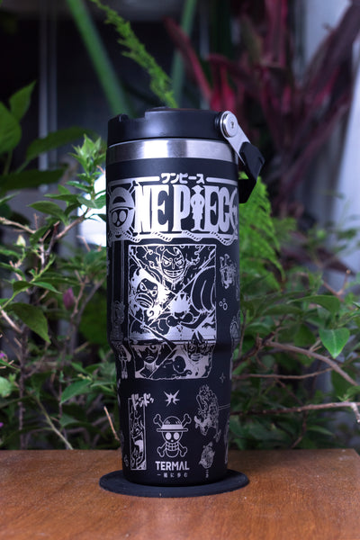 One Piece Luffy Termal Negro (890ml)